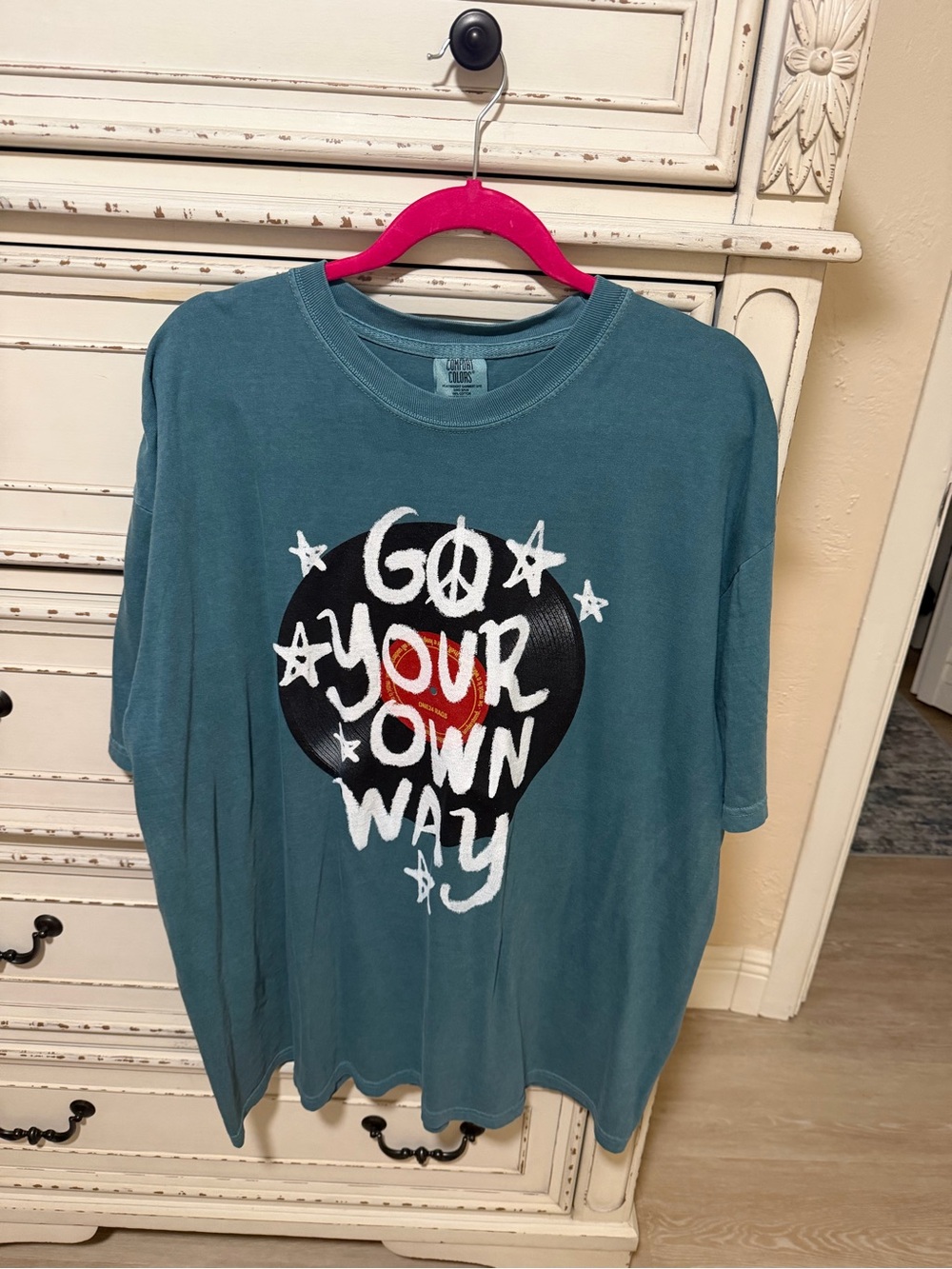 Women’s Comfort Colors Teal  'Go Your Own Way' Short Sleeve Graphic T